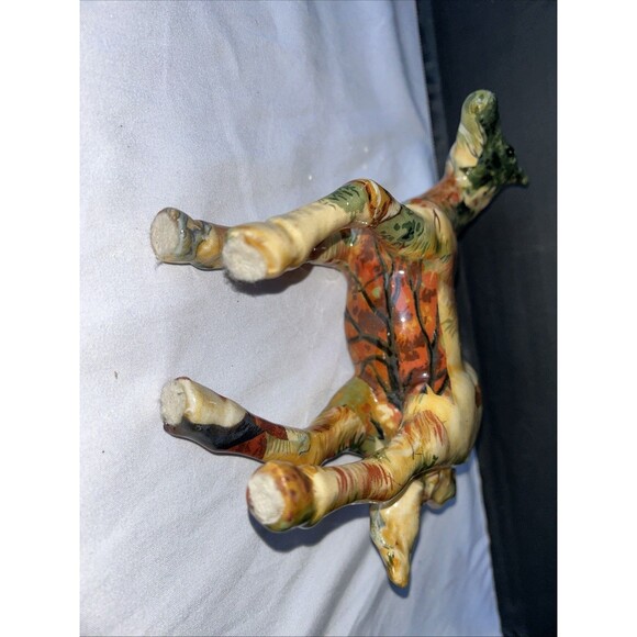 Horse Statue covered With Forest/Nature  Scene fabric decoupage - Picture 6 of 6